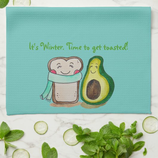 Kute winterkeukenhanddoeken theedoek (Gevouwen)