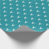 Kute winterrendierpatroon Verlooppapier Cadeaupapier (Hoek)