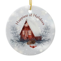 Kute wintervakantie aangepast kerstfeest