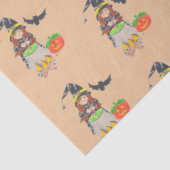Kute witch Halloween tissuepapier (Detail)