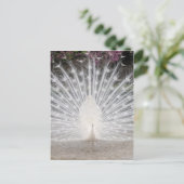 Kute  witte vrek dansende partij uitnodiging briefkaart (Staand voorkant)