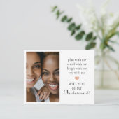 Kute word je mijn Bridesmaid? Foto (Staand voorkant)