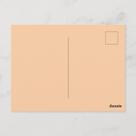 Kute Zebra met Oranje bloemen Briefkaart (Achterkant)