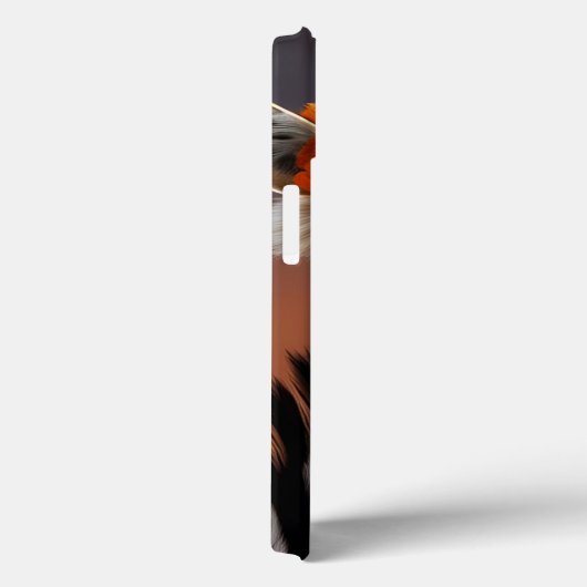 Kute Zebra met Oranje bloemen Case-Mate iPhone Case (Achterkant / Rechts)