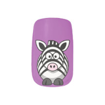 Kute Zebra op Paarse achtergrond