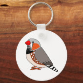 Kute zebra vink cartoon tekening sleutelhanger (Voorkant)