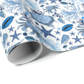 Kute zee schildpadden strand cadeaupapier (Rol Hoek)