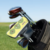 Kute zingende artisjokken plantaardige cartoon golfheadcover (Insitu)
