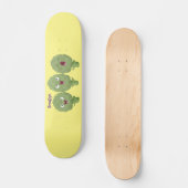 Kute zingende artisjokken plantaardige cartoon persoonlijk skateboard (Voorkant)