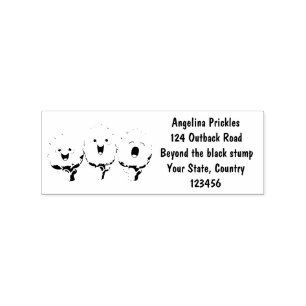 Kute zingende artisjokken plantaardige cartoon rubberstempel
