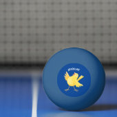 Kute zingende gele cartoon kanarie vogel pingpongbal (Net)