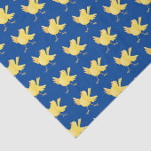 Kute zingende gele cartoon kanarie vogel tissuepapier (Detail)