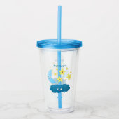 Kute zingsterren, maan en cloud cartoon acryl drinkbeker (Voorkant)