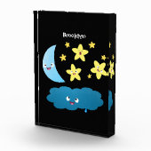 Kute zingsterren, maan en cloud cartoon fotoblokken (Rechts)
