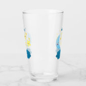 Kute zingsterren, maan en cloud cartoon glas (Links)