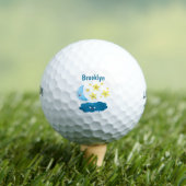 Kute zingsterren, maan en cloud cartoon golfballen (Insitu Shirt)