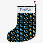 Kute zingsterren, maan en cloud cartoon kleine kerstsok (Achterkant)