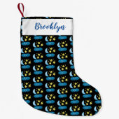 Kute zingsterren, maan en cloud cartoon kleine kerstsok (Voorkant)