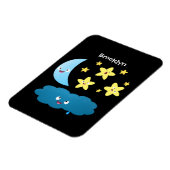 Kute zingsterren, maan en cloud cartoon magneet (Linkerzijde)