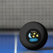 Kute zingsterren, maan en cloud cartoon pingpongbal (Net)