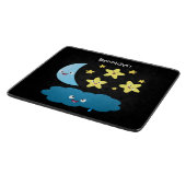 Kute zingsterren, maan en cloud cartoon snijplank (Hoek)