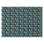 Kute zingsterren, maan en cloud cartoon tafelkleed (Voorkant (Horizontaal))