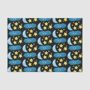 Kute zingsterren, maan en cloud cartoon tissuepapier