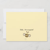 Kute zoals Can Bee Baby shower Invitation Kaart (Achterkant)