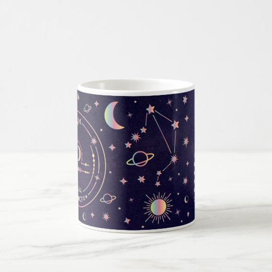 Kute Zodiac Libra Nutritional Facts Wrap Koffiemok (Center)
