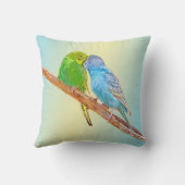 Kute zoissende draaistellen - acryl op pastelachte kussen (Achterkant)