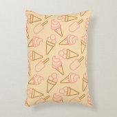 Kute zomerfood met omtrek-ijscontouren accent kussen (Voorkant(Verticaal))