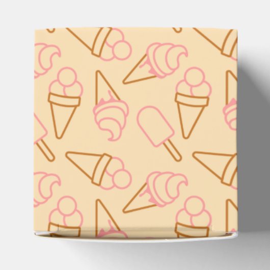 Kute zomerfood met omtrek-ijscontouren bedankdoosjes (Bovenkant)