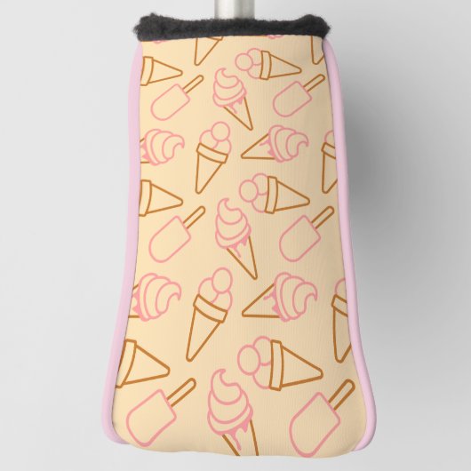 Kute zomerfood met omtrek-ijscontouren golfheadcover (Draai 90)