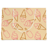 Kute zomerfood met omtrek-ijscontouren groot cadeauzakje (Voorkant)