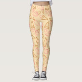 Kute zomerfood met omtrek-ijscontouren leggings (Voorkant)