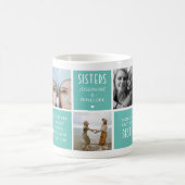 Kute zussen Foto Collage & Quote Block Koffiemok (Center)