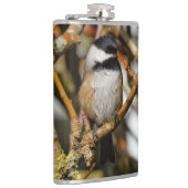 Kute zwarte kippen in de boom heupfles (Rechts)