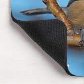 Kute zwarte kippen op perenbomen muismat (Hoek)