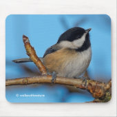 Kute zwarte kippen op perenbomen muismat (Voorkant)