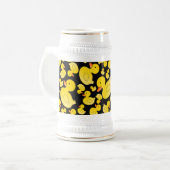 Kute zwarte rubbereenden bierpul (Voorkant links)