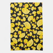 Kute zwarte rubbereenden theedoek (Verticaal)