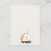 Kute zweefboogboeien voor Baby shower Informatiekaartje (Achterkant)