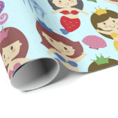 Kute zwemblazen onder zee cadeaupapier (Rol Hoek)