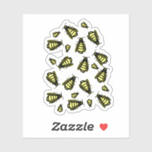 Kute zwerm van de Cartoon honingbijen