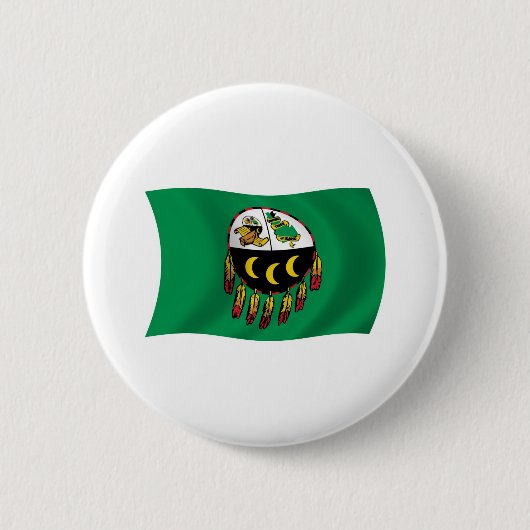 Kutenai Stam Vlag Knop Ronde Button 5,7 Cm (Voorkant)
