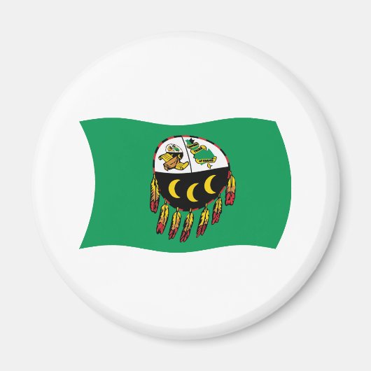Kutenai Stam Vlag Magneet (Voorkant)