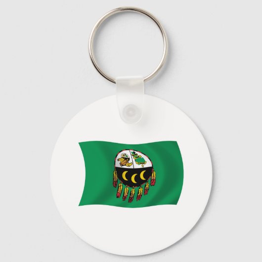 Kutenai Stam Vlag Sleutelhanger (Voorkant)