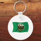 Kutenai Stam Vlag Sleutelhanger (Voorkant)