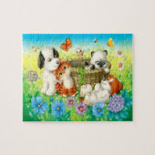Kutens en Puppies Legpuzzel (Horizontaal)