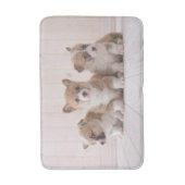 Kutest Baby Animals | 3 Baby Corgis Badmat (Voorkant Verticaal)